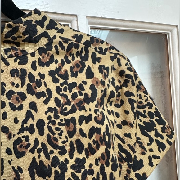 J. Crew Re-Imagined Chetah Leopard Print V-Neck Sheath Dress Size 16 NWT AK630 - Picture 8 of 15